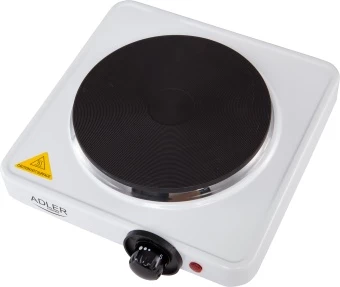 Enojna električna kuhalna plošča, Adler AD 6503, 1500 W, Ø185 mm, 5-stopenjska, bela