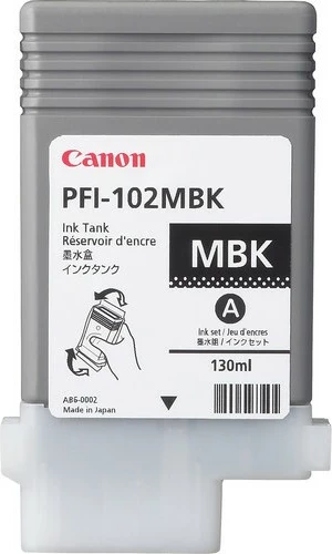 Toner kartuša Canon PFI-102MBK, 130 ml, mat črna