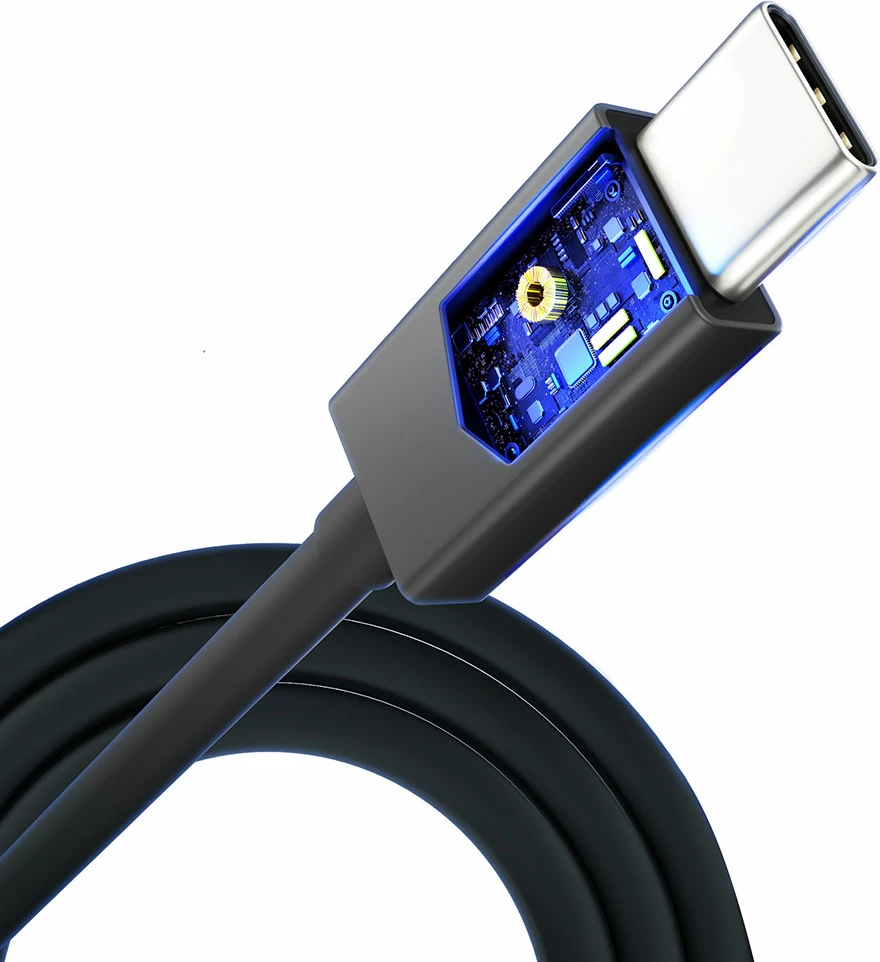 Kabel Thunderbolt USB4, 1 m, 240 W, USB-C na USB-C — Hyper 3mk, črn