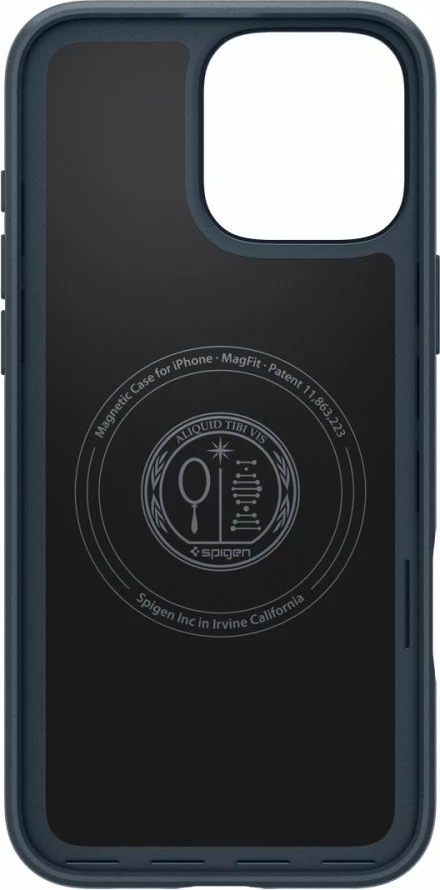 Ultra tanek ovitek MagSafe za telefon iPhone 16 Pro Max, Spigen, temno siv