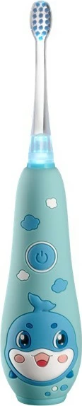 Sonična otroška električna zobna ščetka KIDO SMILE ZK3020, Concept, 4 nastavki, modra