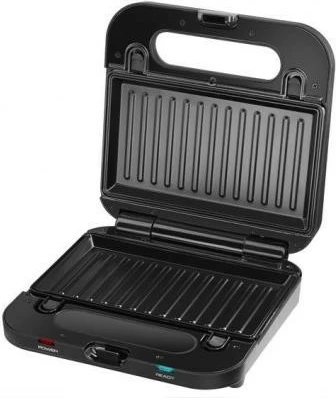 Večfunkcijski toster z 3 zamenljivimi ploščami, 750 W, črn - Amica SMK4011