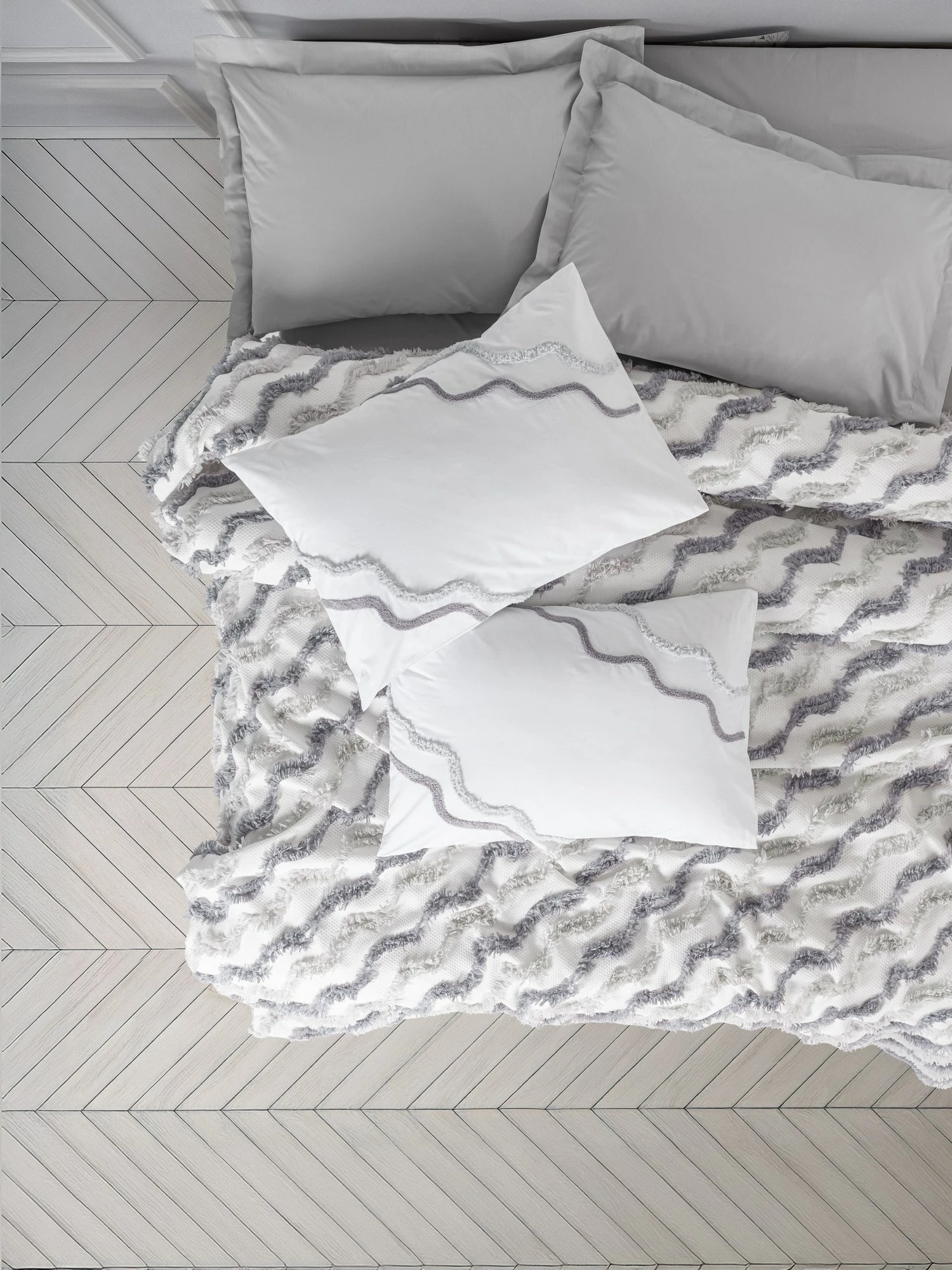 Dvojni piké komplet L'essentiel Eldon, siva