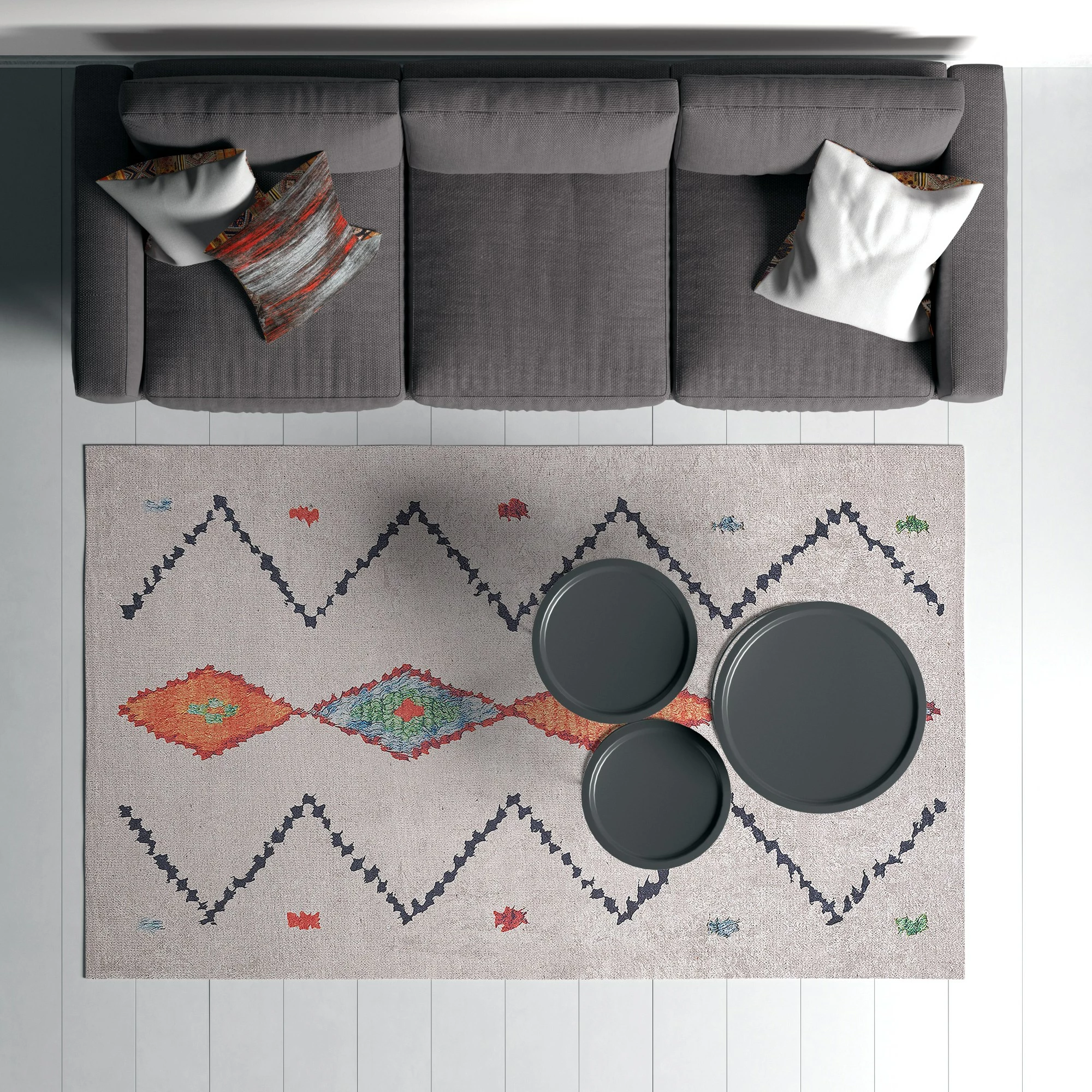 Preproga Conceptum Hypnose, bela, 80 x 150 cm, Woopamuk017