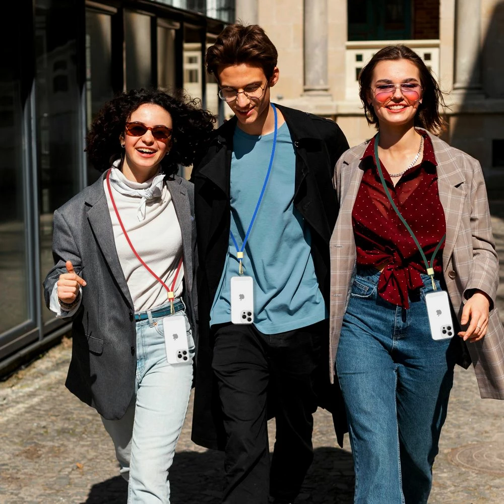 Crossbody trak za pametni telefon Tech‑Protect C2S Rope, rdeč