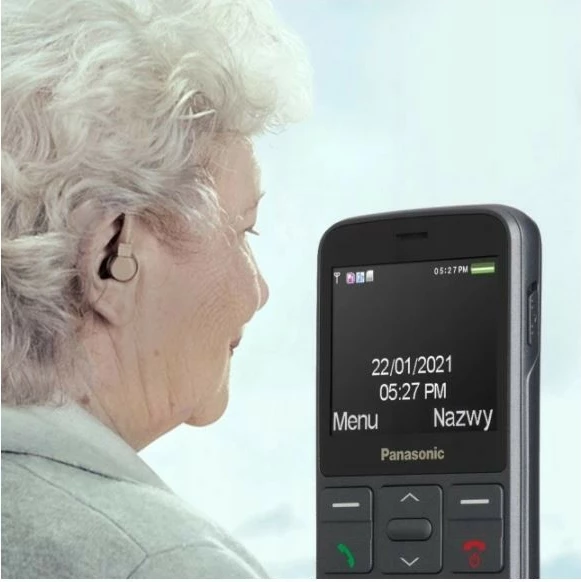 Mobilni telefon Panasonic KX-TU160, 2,4", Bluetooth, siv