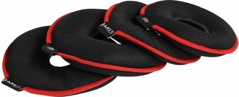 Mehki nastavljivi kettlebell za ženske in moške HMS, črno-rdeč