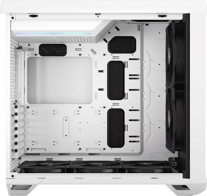 Računalniško ohišje Fractal Design Torrent FD-C-TOR1A-03 TG Clear Tint, 5 ventilatorjev, ATX/E-ATX, belo