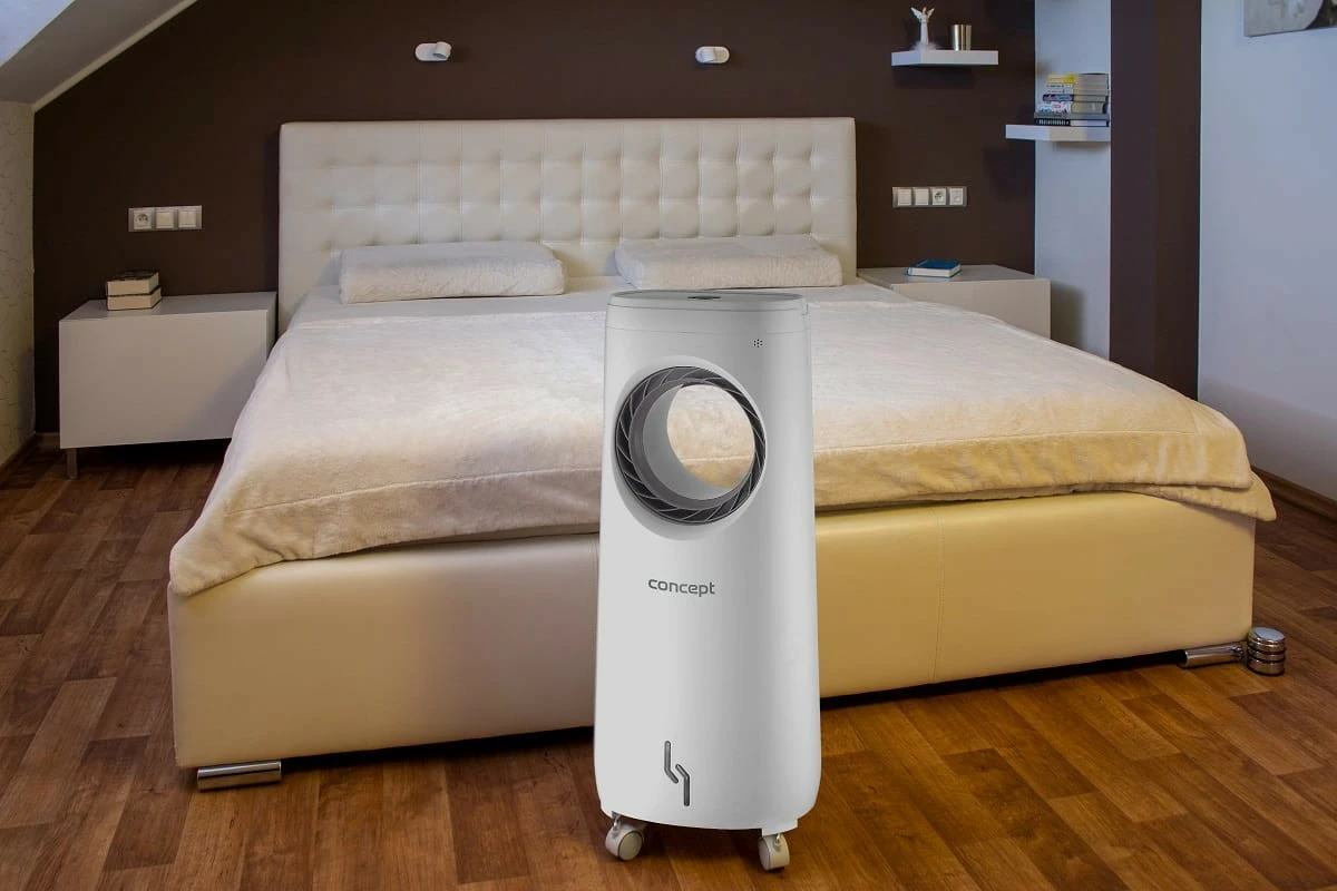 Hladilnik zraka, 4-v-1 Concept OV5220, 5 L, sivo/bele