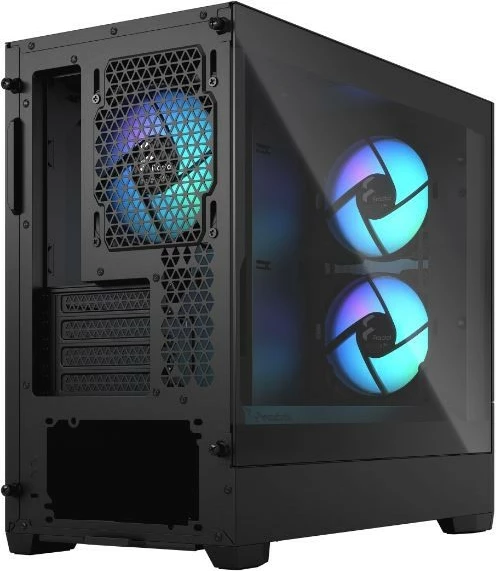 Računalniško ohišje Fractal Design Pop Mini Air RGB, Mini Tower, Micro ATX/Mini ITX, črno, kaljeno steklo