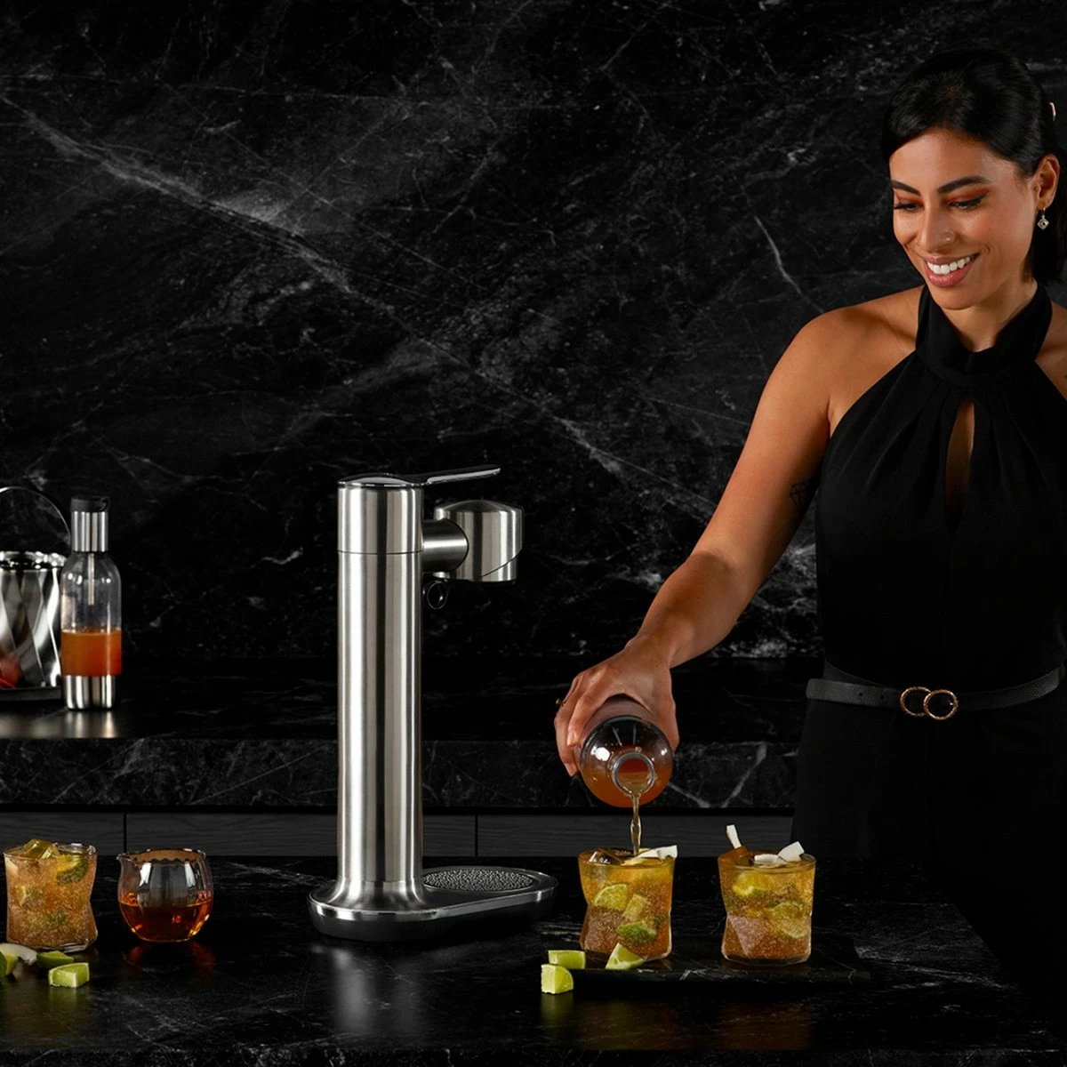 Saturator vode Sage SCA800BSS, nerjaveče jeklo, 1 L, brušeno jeklo