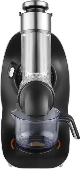 Počasen sokovnik za sadje in zelenjavo Concept Nutriboost LO7250, 200 W, 0,6 L, inox vijak, odprtina 76 mm, 65 dB, črno/krom