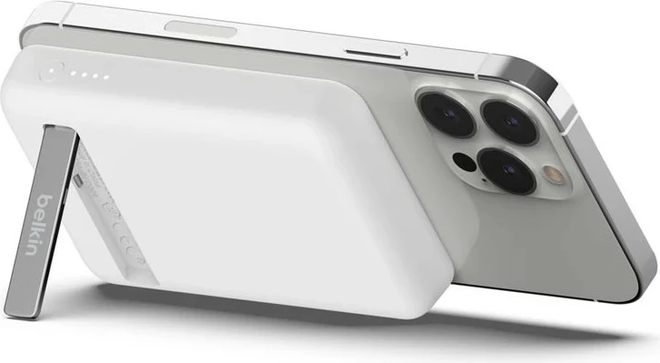 Zunanja baterija, 5000 mAh, brezžično polnjenje, Belkin BoostCharge, bela