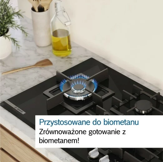 Kuhalna plošča na plin, 4 cone, nerjaveče jeklo Bosch PCH6A5I90