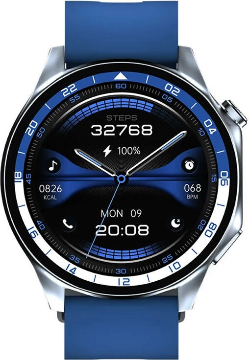 Pametna ura 1,43'' AMOLED, 1 GB pomnilnik, IP67, modra, BlitzWolf BW-AR1
