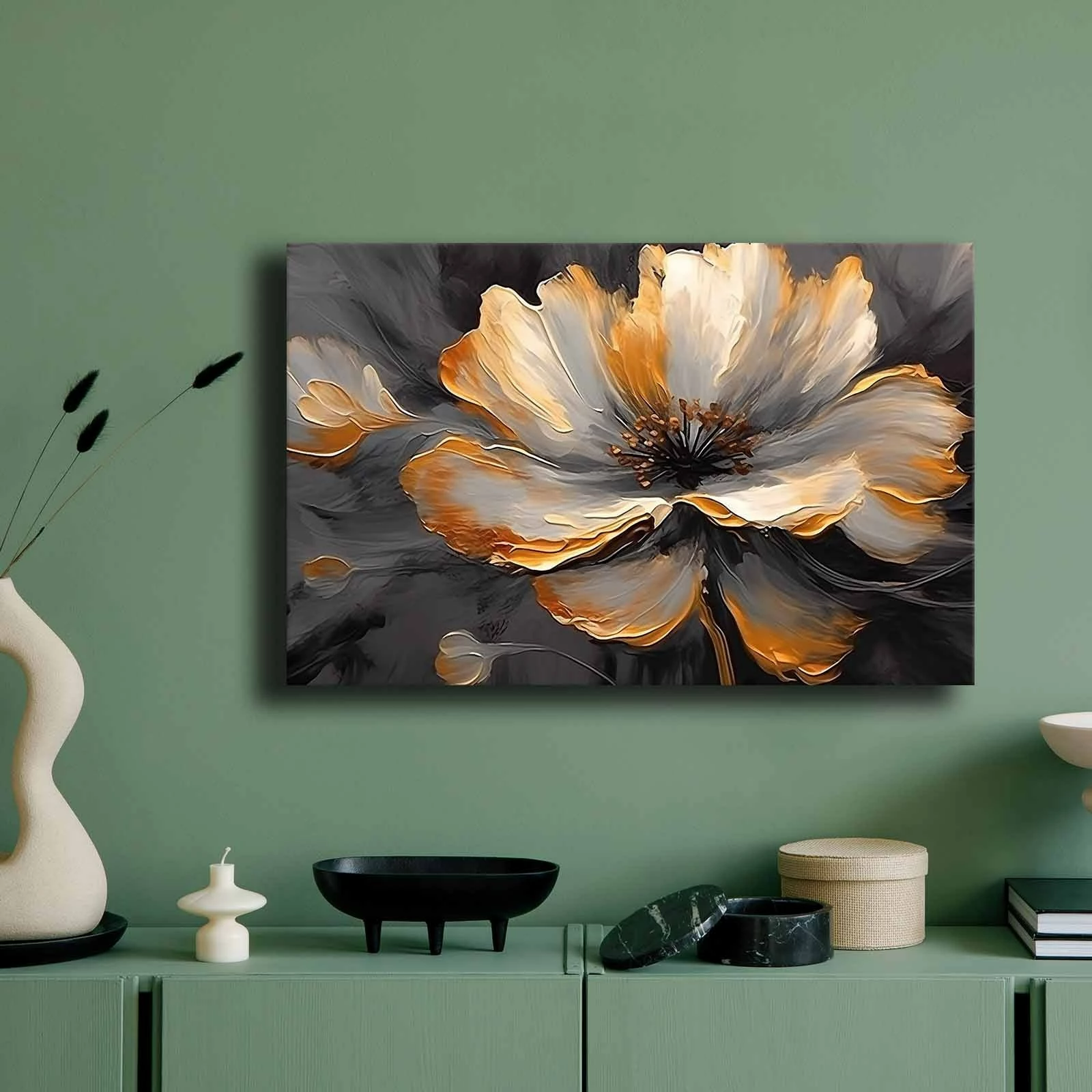 Dekorativna platnena slika, večbarvna, 45x70 cm, Wallity 4570GSC-007