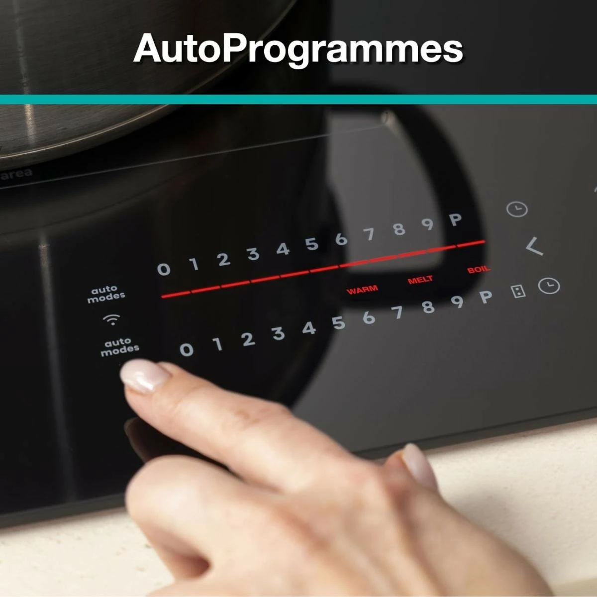 Indukcijska kuhalna plošča, 4 območja, Touch Control, črna, Gorenje GI6432BCWF