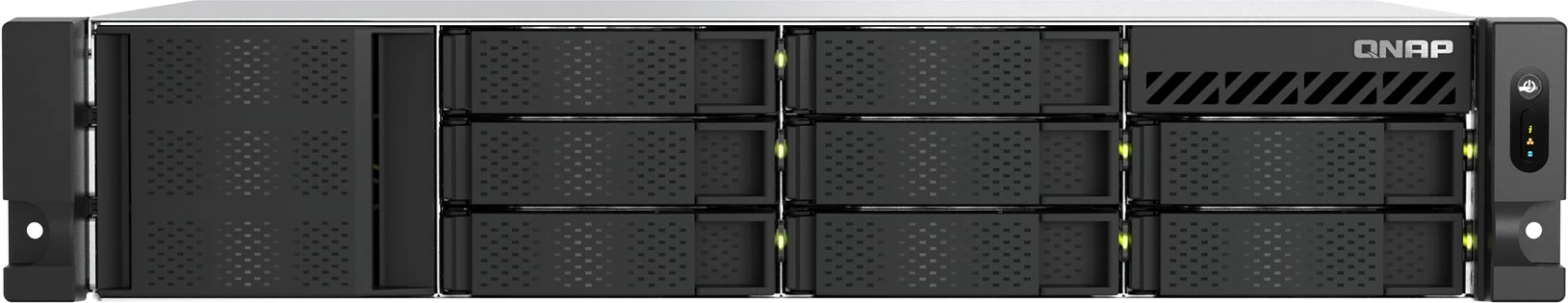 NAS strežnik za shranjevanje QNAP TS-855eU-8G, 2U, 8x2.5"/3.5" SATA, Intel Atom C5125, 8 GB RAM, 2x2.5GbE, črn