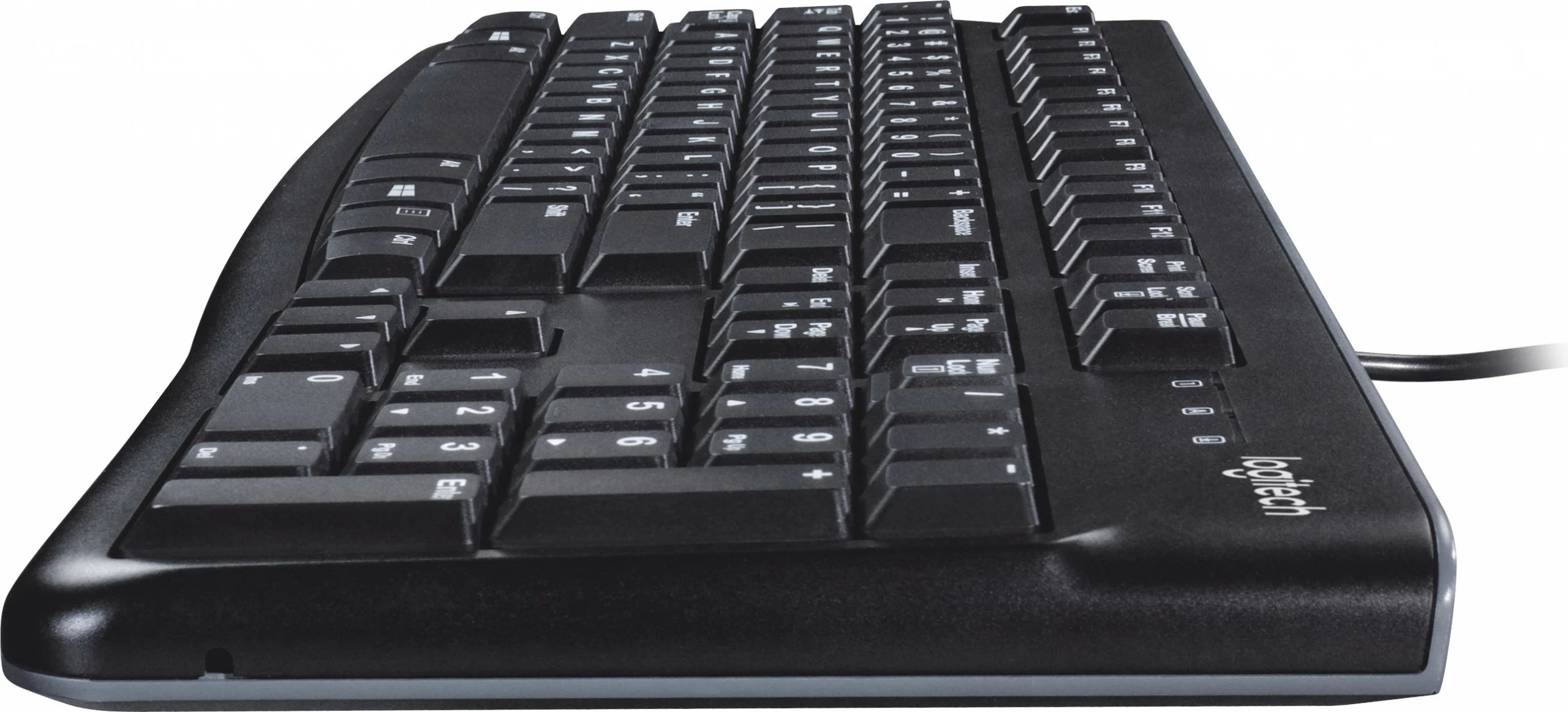 Tastatura polne velikosti za poslovno rabo Logitech K120, žična, USB, QWERTY, črna