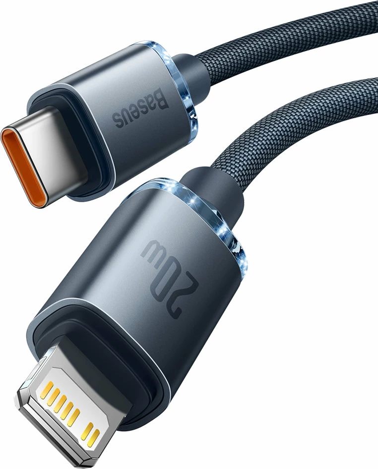 Kabel USB-C na Lightning, 1,2 m, 20 W, črn, Baseus CAJY000201