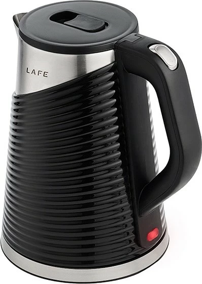 Električna kuhalnik vode 1,8 L, 1800 W, črno-srebrn Lafe