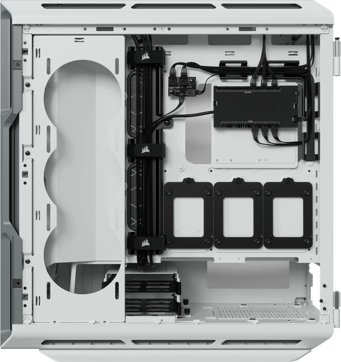 Ohišje Corsair iCUE 5000T RGB TG, Midi Tower, belo