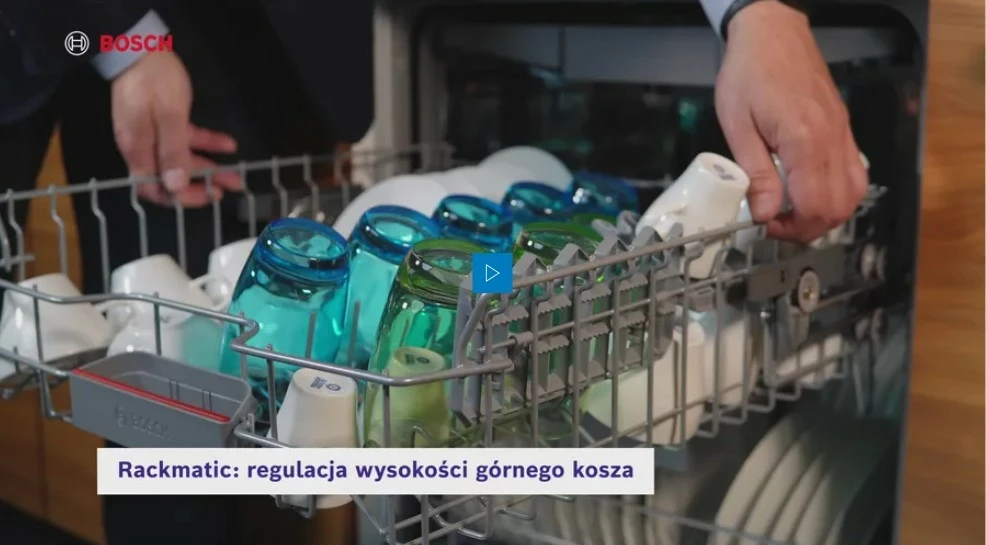 Vgradni sprednji pomivalni stroj Bosch SMU2HVS06E, 14 kompletov, 60 cm, 46 dB, razred C, Home Connect, ExtraDry, inox