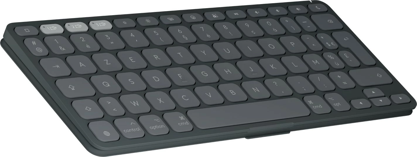 Mini tipkovnica, Logitech Keys-To-Go 2, Bluetooth, AZERTY, grafitna
