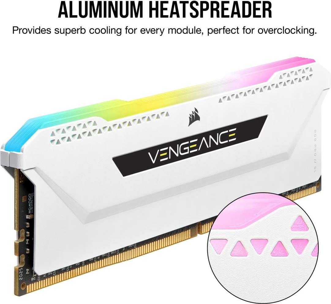 RAM pomnilnik Corsair Vengeance RGB PRO SL, 32GB (2x16GB), DDR4, 3200MHz, CL16, bel