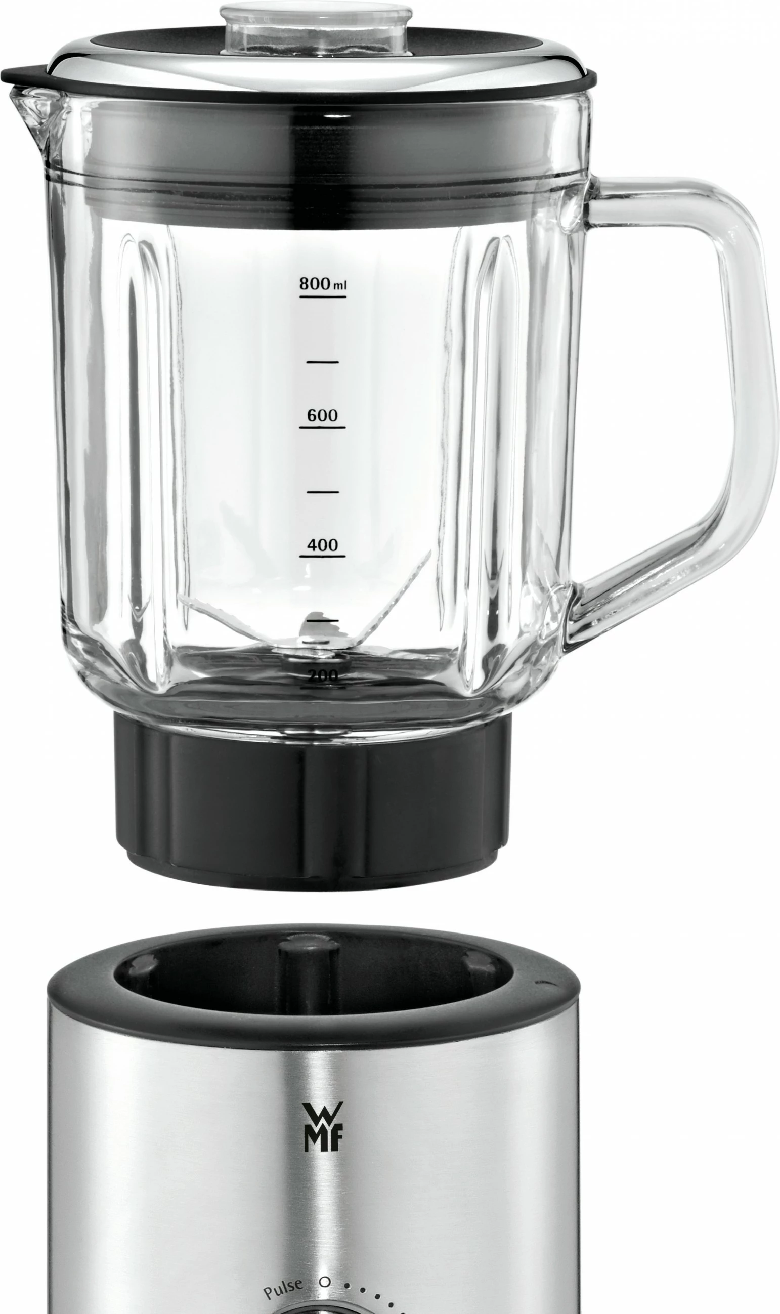 Blender za pult WMF KITCHENminis 0416490011, 0,8 L, 400 W, inox, črn