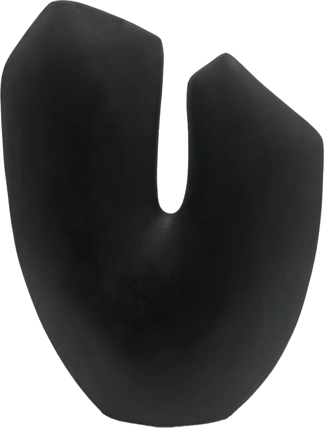 Keramična namizna dekoracija ARKEN FH4618.02 črna mat 28x10x36.5Hcm