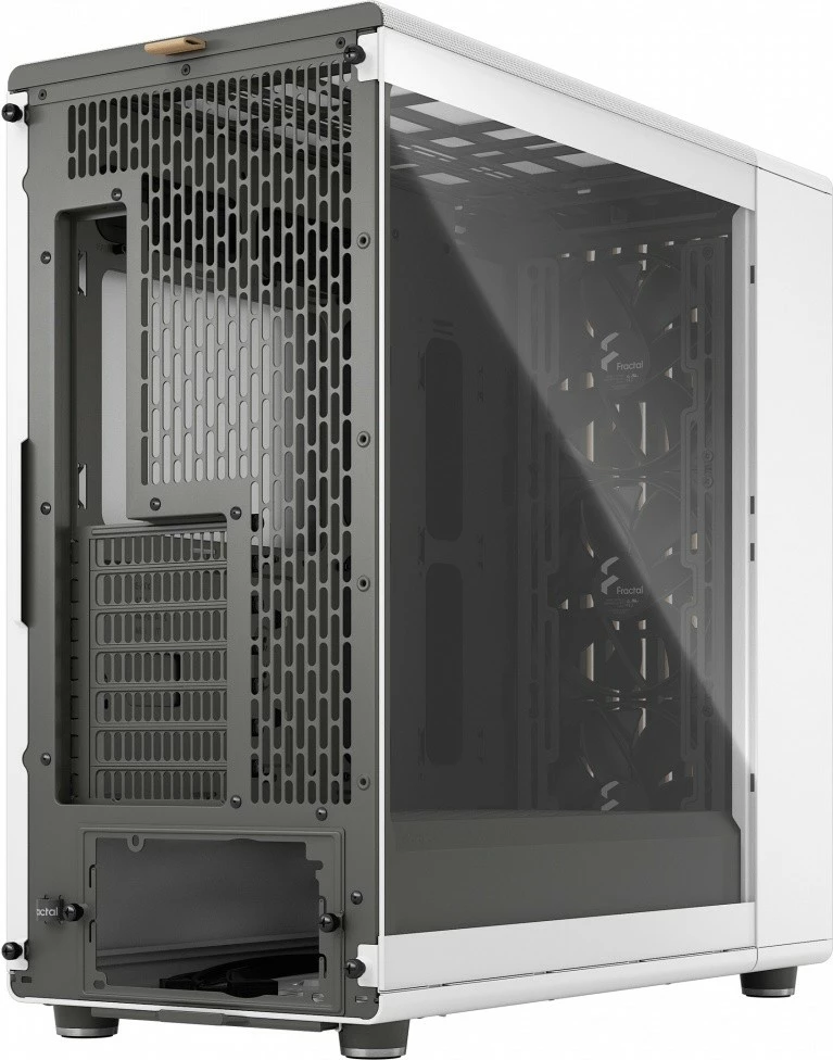 Računalniško ohišje North XL Chalk White TG Clear, Fractal Design, Midi Tower, belo