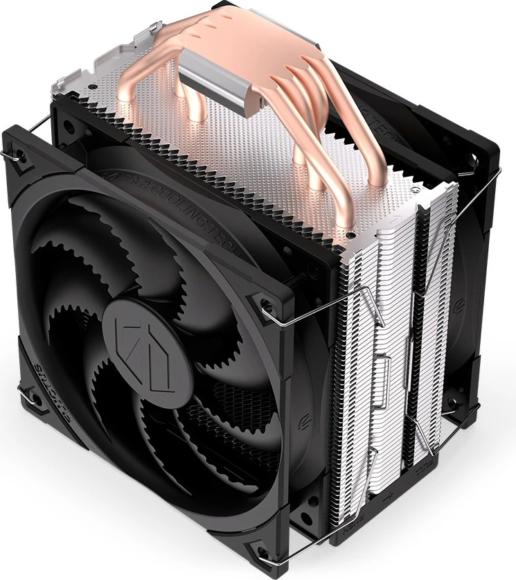 Hladilnik procesorja, Endorfy Fera 5 Dual Fan, EY3A006, 2 ventilatorja, 12 cm, za socket Intel/AMD, črn