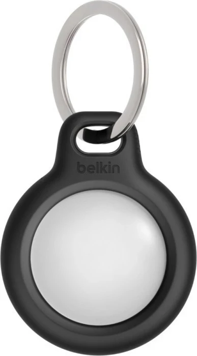 Ovitek za AirTag z obeskom za ključe, Belkin, črn