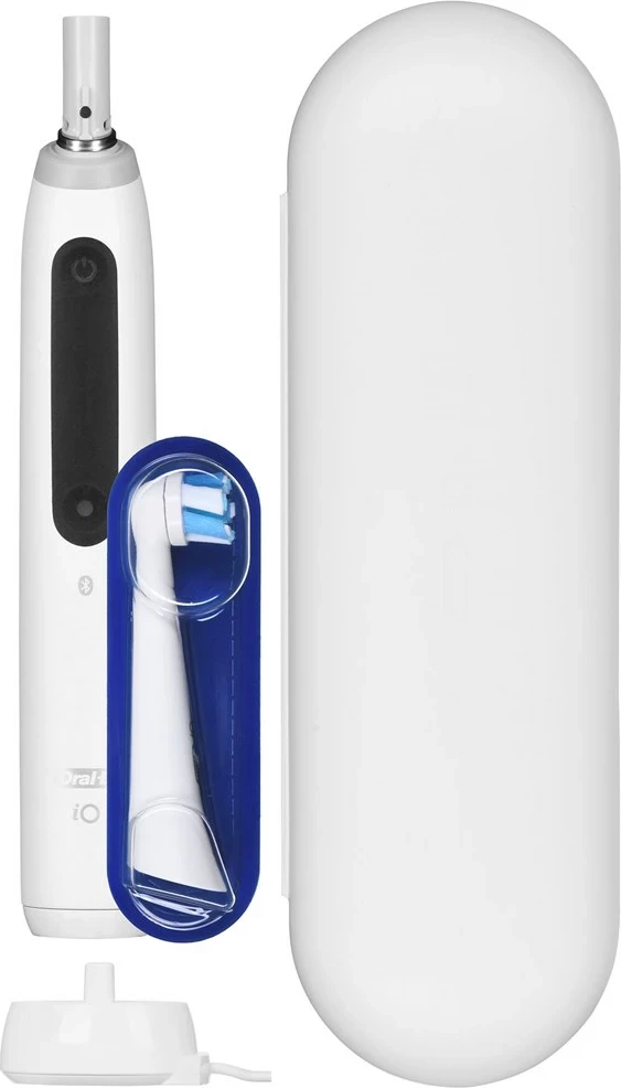 Električna zobna ščetka Oral-B iO5 Quite White, Braun
