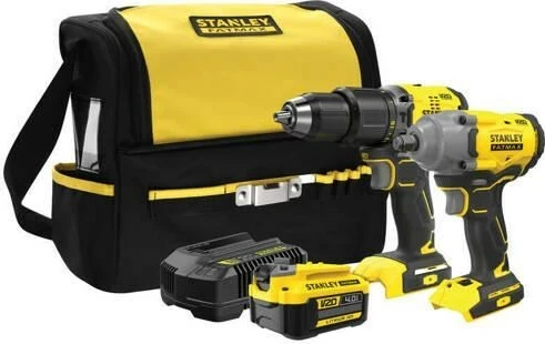 Set električnih orodij 18V STANLEY V20 HD IW SFMCK217M1S-QW, 4Ah, rumeno/črn