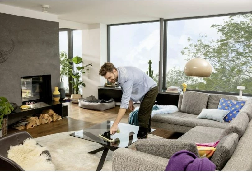 Pokrivalo za čiščenje oken Kärcher WV 4-4 PLUS, 0,15 L, črno, belo, rumeno