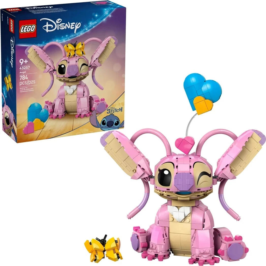 Set gradnje Disney Angel 43257, 782 kosi, rožnat