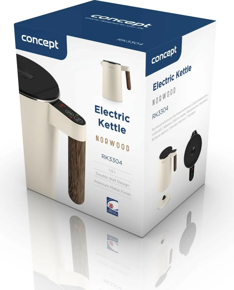 Električni ibrik Concept RK3304 Norwood, 1,5 L, vanilija