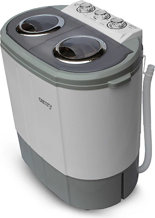 Prenosni pralni stroj 2-v-1, 3 kg pranje, 1 kg centrifuga, nizka poraba, dimenzije 570x350x540, bel/siv, Adler Camry CR 8052