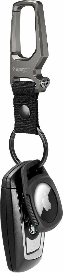 Ovitek Spigen Rugged Armor za Apple AirTag, mat črn