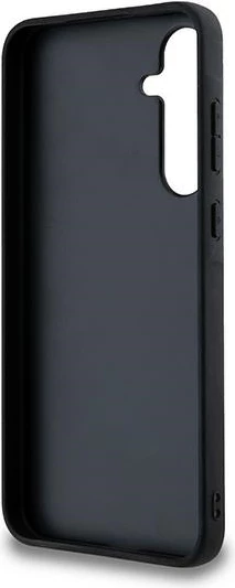 Ovitek z velikim metalnim logotipom 4G Guess za Samsung Galaxy A35, rjav