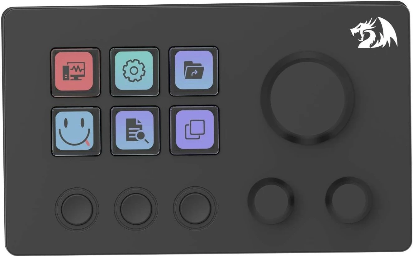 Optični miš z 6 gumbi Redragon Skyrider SS-551, USB-C, črn