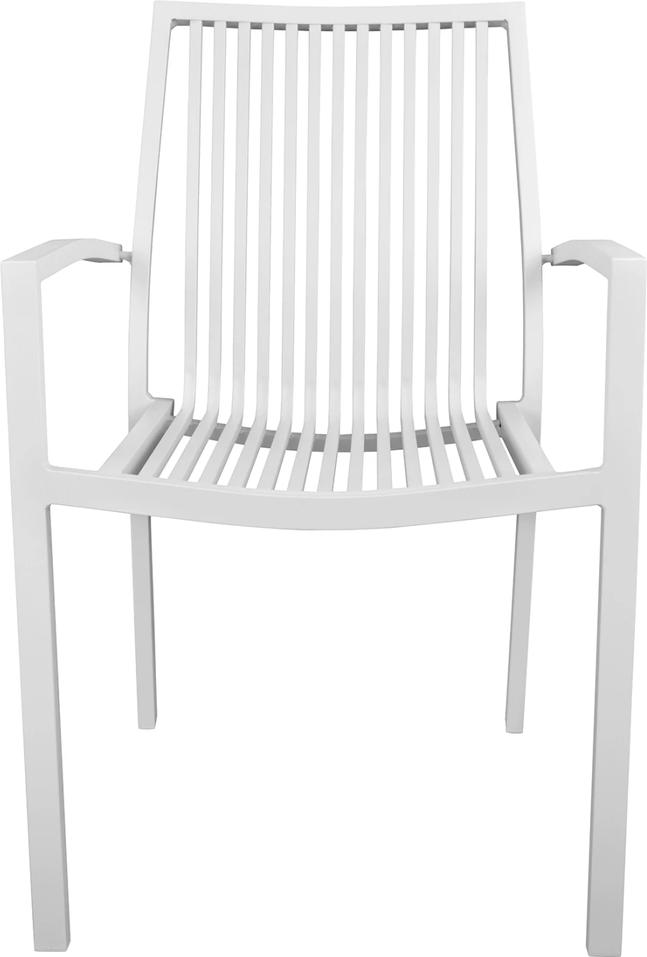 Aluminijasti naslanjač BRONCA bel FH5130.01 54,2x59x83,5 cm