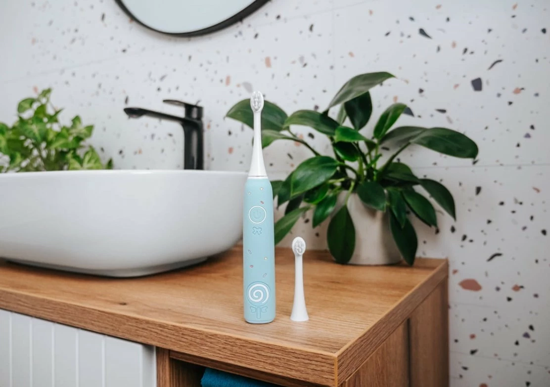 Električna zobna ščetka za otroke, Concept KIDO SMILE ZK6020, modra, 4 glave