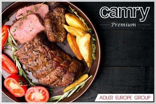 Enoploščna električna kuhalna plošča, Adler CR 6510, 1500 W, 185 mm, 5-stopenjska regulacija, inox