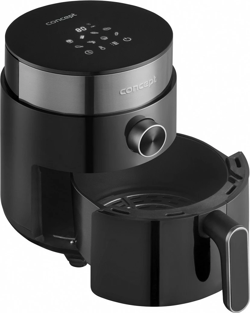 Friteza na vroč zrak Concept FR2500, 2,5 L, črna