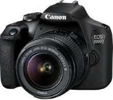 Digitalni fotoaparat Canon EOS 2000D, 24,1 MP, Full HD, črn