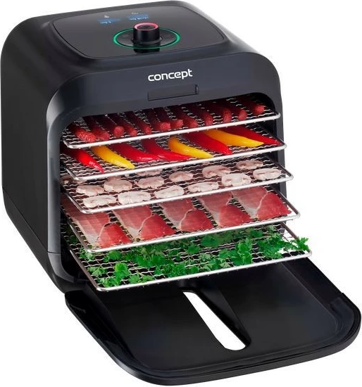 Tharilka hrane Concept SO4000, 5 inox pladnjev, črna