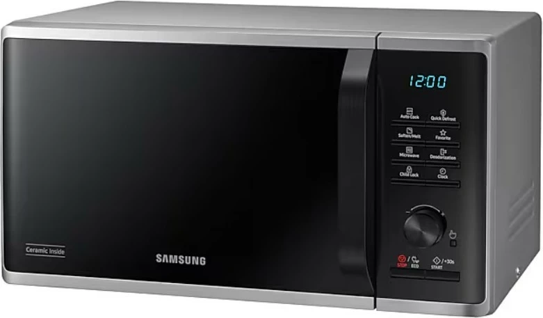 Mikrovalovna pečica, Samsung MS23K3515AS/E2, 23 L, črno/srebrna
